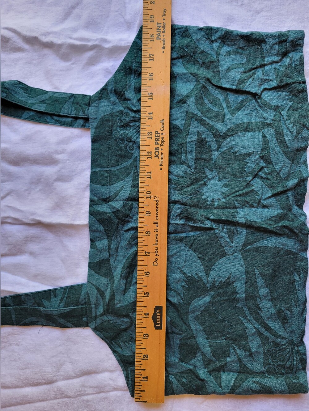 Madewell Linen Blend Abbie Crop Top in Green Tropicale Floral Print Size XL - Picture 3 of 12